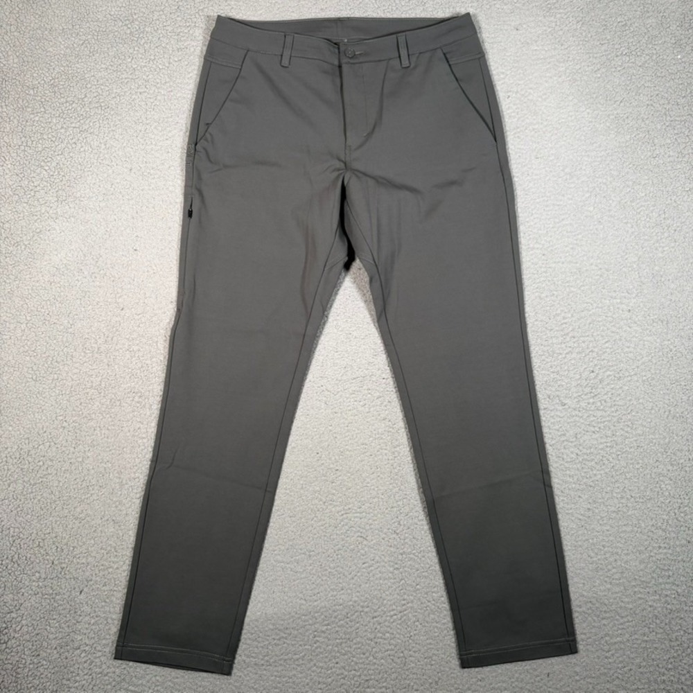 BYLT Pants Mens 36 Gray Everyday Pant Performance Chino Stretch Casual Preppy